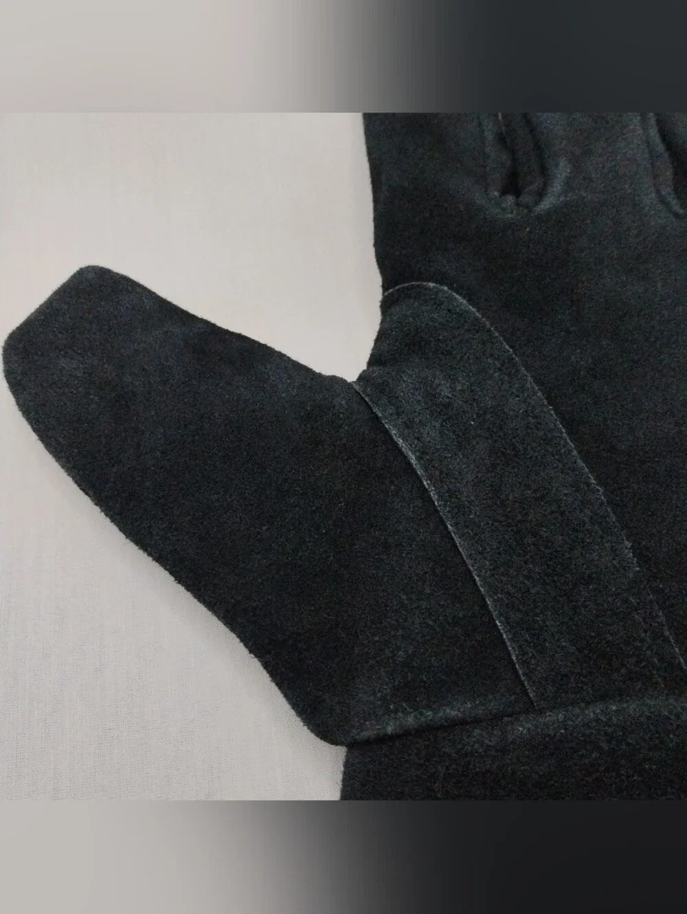 Vintage The Pampered Chef Black Suede Oven Mitts BBQ Grill Gloves Heat Resistant
